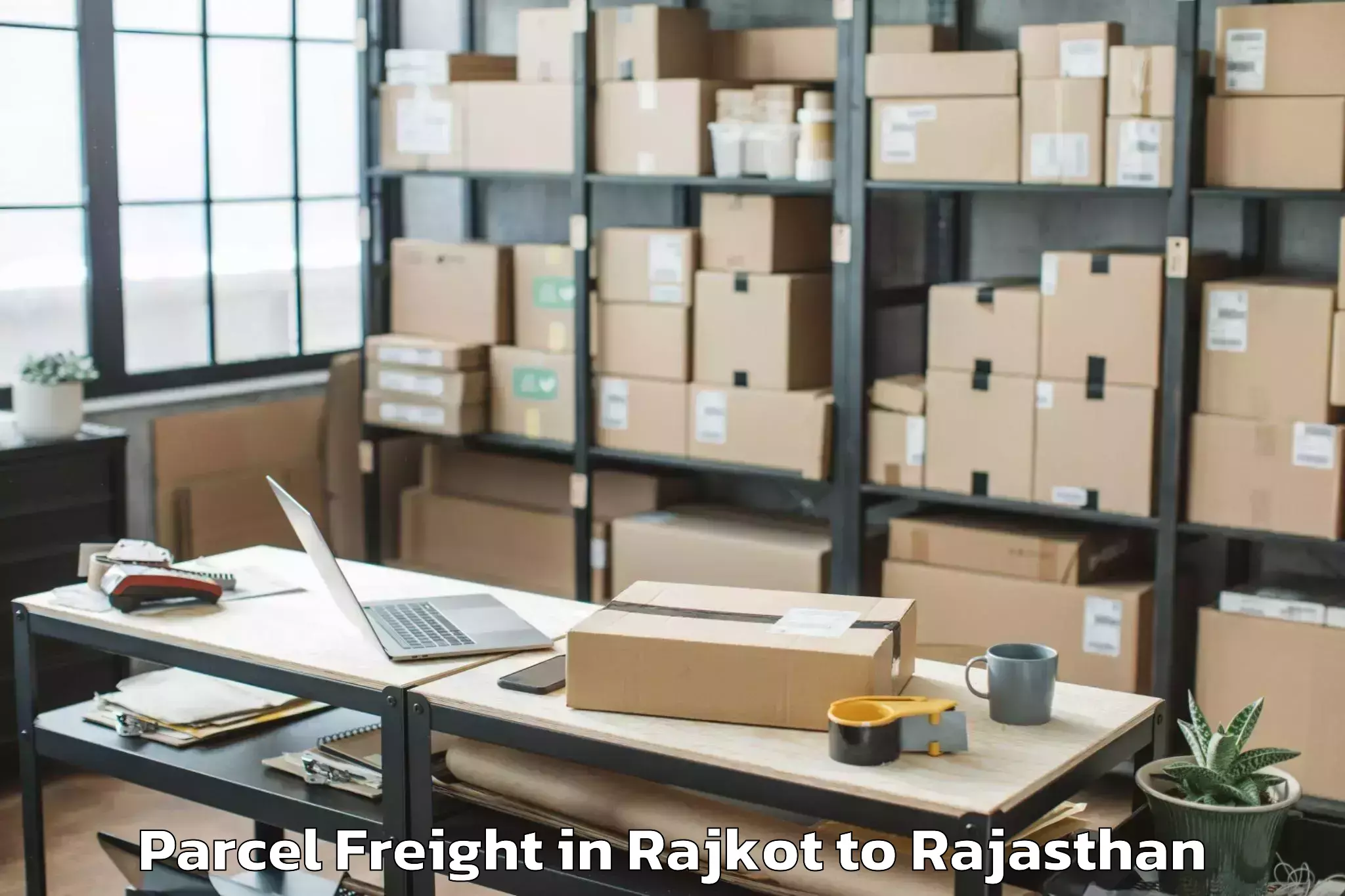 Trusted Rajkot to Sujangarh Parcel Freight